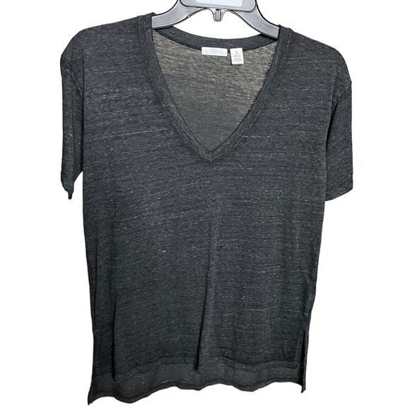 BP. Nordstrom dark heather gray burnout v neck tee Small NWT - Picture 1 of 4